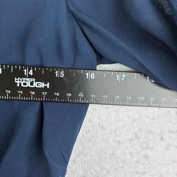 Reformation Tilda Dress in Navy Womens 6 Maxi Length High Neck Long Slv NWT READ - Picture 9 of 12